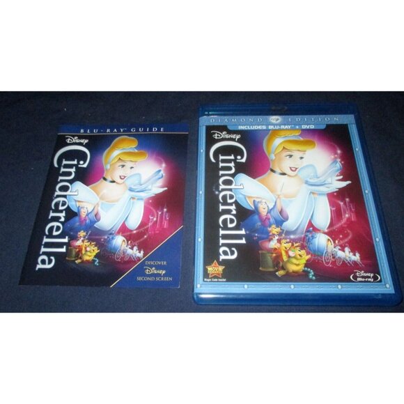 Cinderella (Blu-ray/DVD, 2012, 2-Disc Set, Diamond Edition) w/ slipcover - Picture 4 of 6
